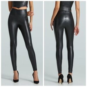 Commando Faux Leather Leggings Womens Small High Rise Soft Stretch Goth Biker